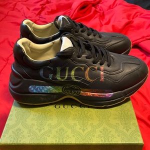 GUCCI RYTHON RAINBOW LOGO SNEAKERS